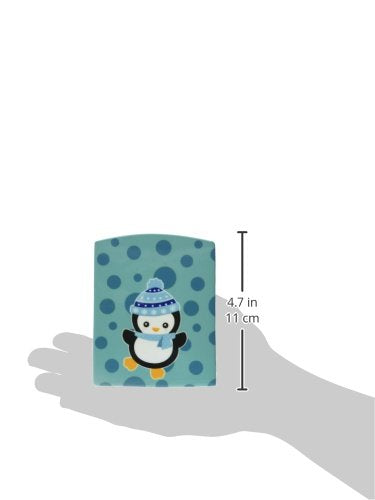 Caroline's Treasures BB8940CNL Christmas Penquin #2 Ceramic Night Light Compact, UL-Certified, Ideal for Bedroom, Bathroom, Nursery, Hallway, Kitchen, 6x4x3, Multicolor