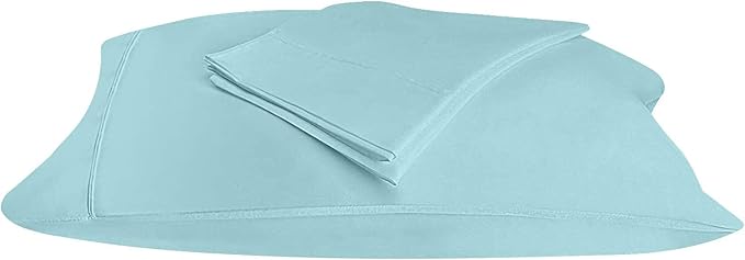 Utopia Bedding Queen Pillow Cases - 2 Pack - Envelope Closure - Soft Brushed Microfiber Fabric - Shrinkage and Fade Resistant Pillow Covers 20 X 30 Inches (Queen, Spa Blue)