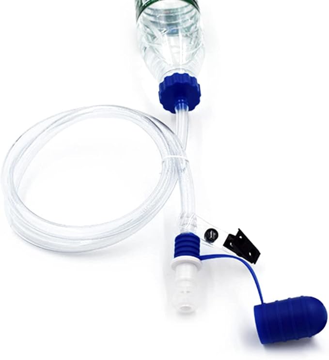 Camping Water Bag, Water Bottle Drinking Tube with Double Adapter Hydration System Drink Tube Kit for Cycling Trekking Fishing Boating Camping