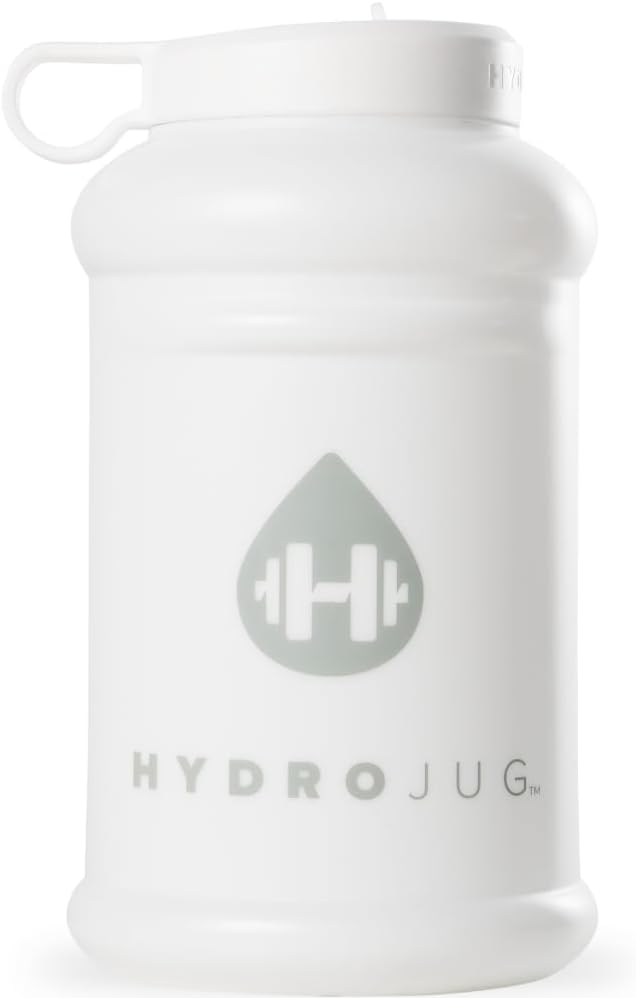 HydroJug - Water Bottle with Straw & Handle - 64 oz Half Gallon Jug - Leak-Resistant - BPA-Free