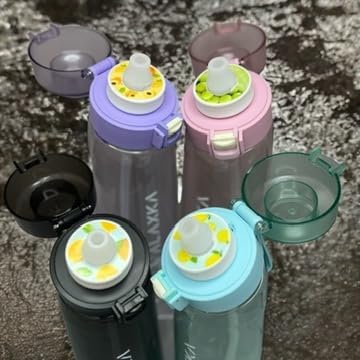 Air Water Bottle with Flavor Pods, 650ml, Workout Water Bottle, BPA Free Water Bottle, with 7 Water Bottle Flavor Pods, Sports Water Bottle Suitable for Outdoor sports, Gym, Gift (Purple, 650 ml)