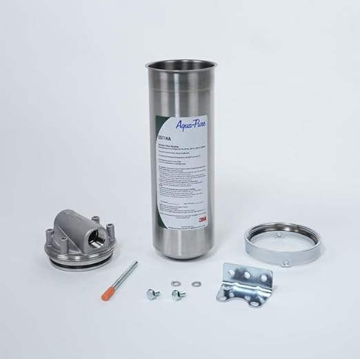 3M Aqua-Pure Whole House Std. Dia. Stainless Steel Filter Housing SST1HA. Heavy Duty Construction, Built to Last