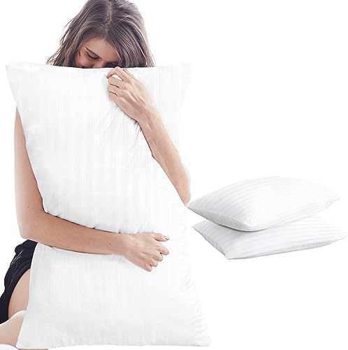 Pillows King Size Set of 2, Soft Down Alternative Bed Pillows for Sleeping, King Pillows 2 Pack for Back, Stomach or Side Sleepers, Cooling Fluffy Hotel Pillows, Machine Washable