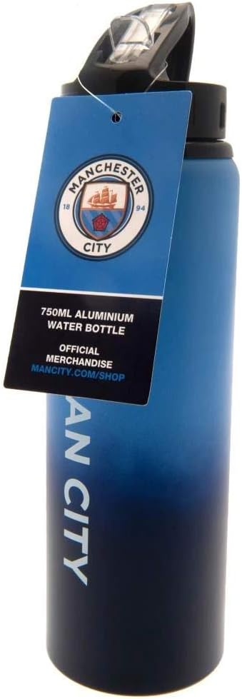 Manchester City F.C. City Man Fc Aluminium Sports Water Drinks Bottle Fade Design XL blue one size K-REY-MC06400