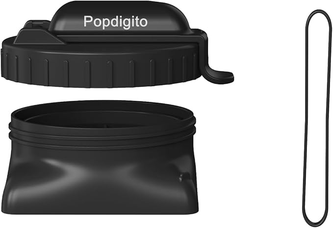 Collapsible Water Bottles,BPA-Free Leak-Proof Silicone Foldable Water Bottle Cup 20.6oz,Durable Lightweight Bottle for Gym Travel Camping Hiking Running (Type2 Black Upgrade Cap)