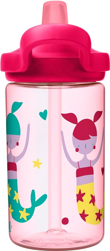 CamelBak Eddy+ 14oz Kids Water Bottle with Tritan Renew – Straw Top, Leak-Proof When Closed