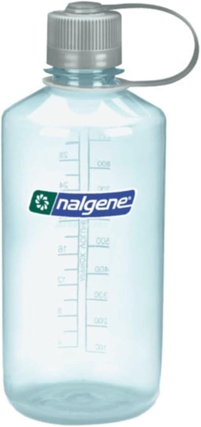 Nalgene Tritan Narrow Mouth BPA-Free Water Bottle, Seafoam, 32 oz