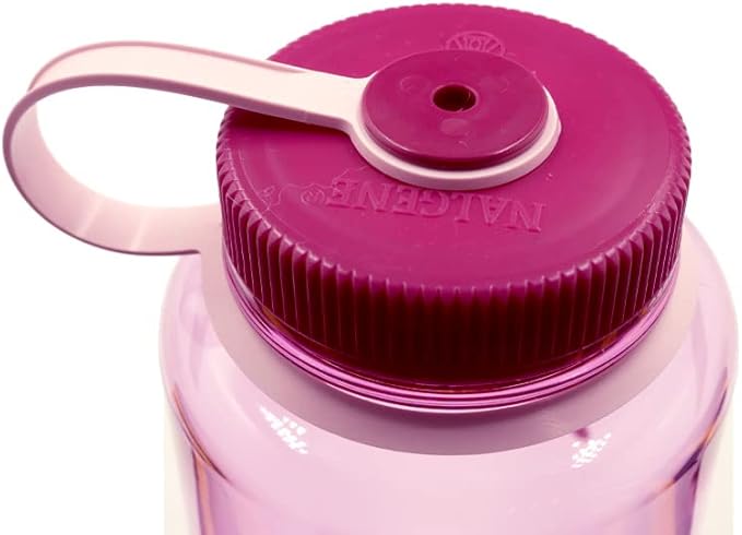 Nalgene Sustain Tritan BPA-Free Water Bottle Made with Material Derived from 50% Plastic Waste, 48 OZ, Wide Mouth, Cosmo