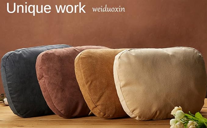 2Pcs Car Neck Pillows for headrests,for Travel Interior Accessories and Suede Support Head Pillows,Balance Neck Pillow Designed to Relieve Neck Pain and Muscle Tension.(Black)