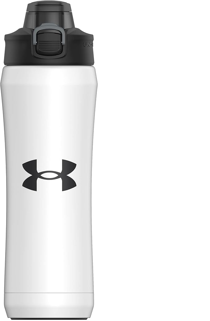 Under Armour 18oz Beyond Stainless Steel Water Bottle, Vacuum Insulated, Self Draining Protective Cap, Leak Proof, For Kids & Adults, All Sports, Gym