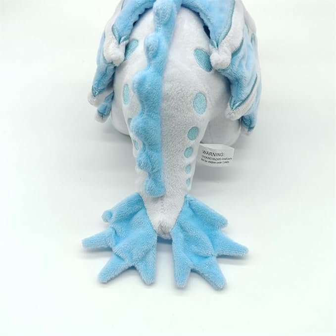 Wings of Fire Dragon Plush Toy Rainwing Dragon Stuffed Animals Pterosaur Plush Flying Dragon Pillow Plushies Gifts for Fans Kids Boys Girls (icewing)