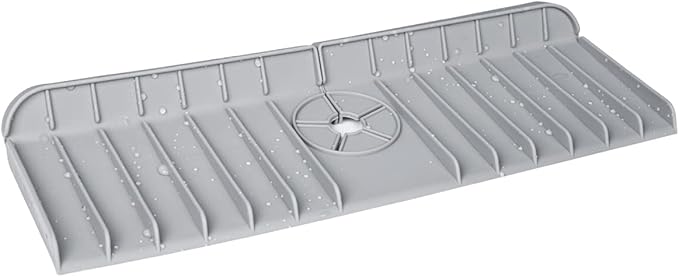 Kitchen Sink Splash Guard Silicone Faucet Mat, Bathroom Faucet Water Catcher Mat