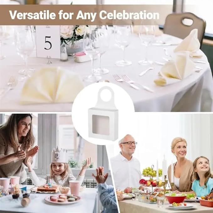 Dudnbt 30 PCS Kraft Paper Wine Bottle Box with Window 3.5 x 3.5 x 1.2 Inches for Gifts Empty Wine Bottles for Decoration Bottle Hanger Favor Box for holding Candy Truffles Chocolate Cookies (White)