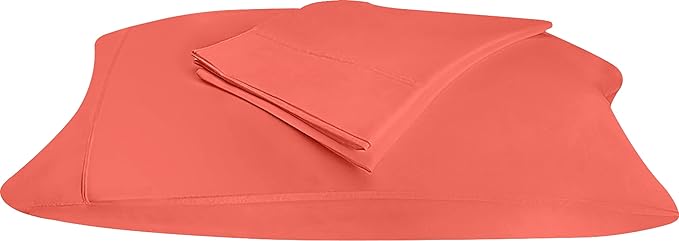 Utopia Bedding King Pillow Cases - 2 Pack - Envelope Closure - Soft Brushed Microfiber Fabric - Shrinkage and Fade Resistant Pillow Covers 20 X 40 Inches (King, Coral)