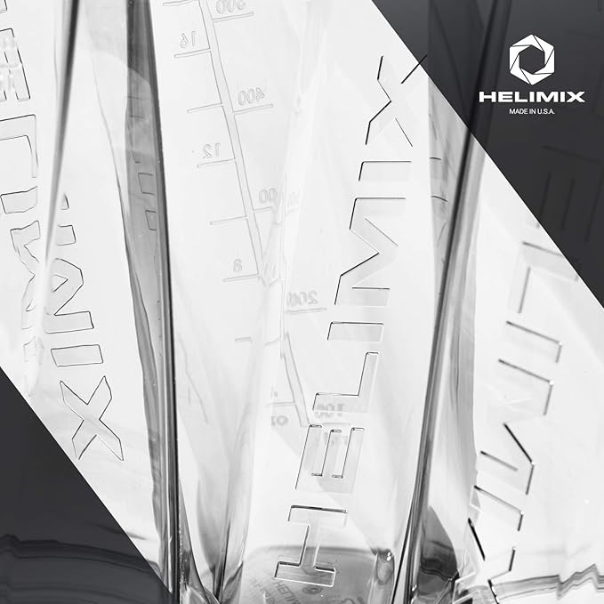 HELIMIX 2.0 Vortex Blender Shaker Bottle Holds upto 28oz | No Blending Ball or Whisk | USA Made | Portable Pre Workout Whey Protein Drink Shaker Cup | Mixes Cocktails Smoothies Shakes | Top Rack Safe