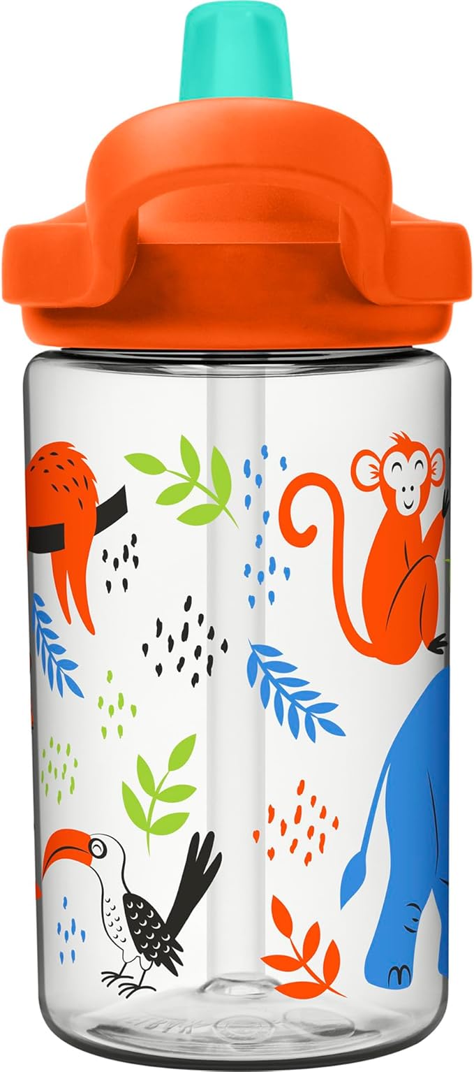 CamelBak Eddy+ 14oz Kids Water Bottle with Tritan Renew – Straw Top, Leak-Proof When Closed - Limited Edition Colors