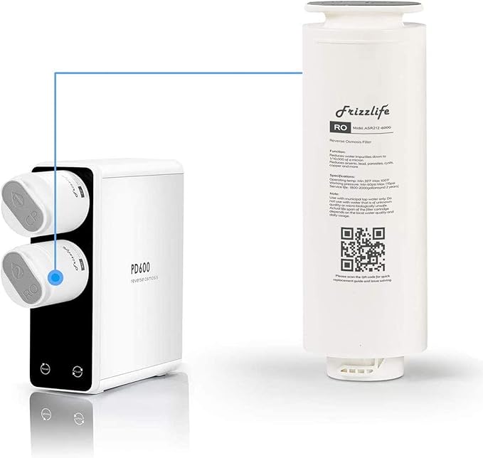 Frizzlife ASR212-600G RO Replacement Filter Cartridge For PD600 (2nd Stage)