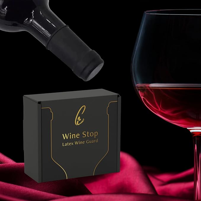Wine Stopper, Ultimate Protection for Wine Bottles, Made of Food Grade Latex for Wine and Beverages, Unique Gift for Wine Lovers (Pack of 24)