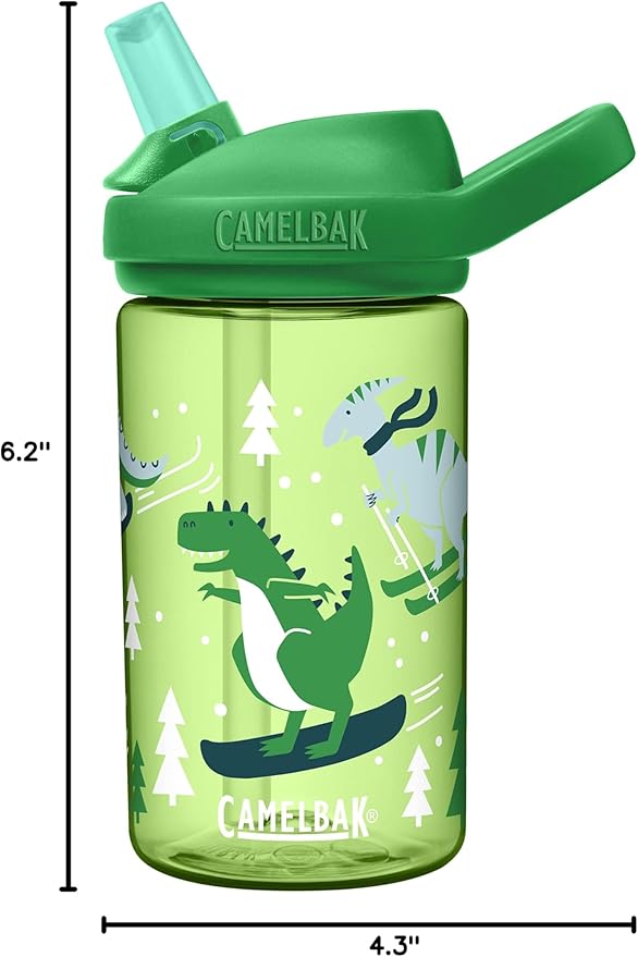 CamelBak Eddy+ 14oz Kids Water Bottle with Tritan Renew – Straw Top, Leak-Proof When Closed - Limited Edition Colors