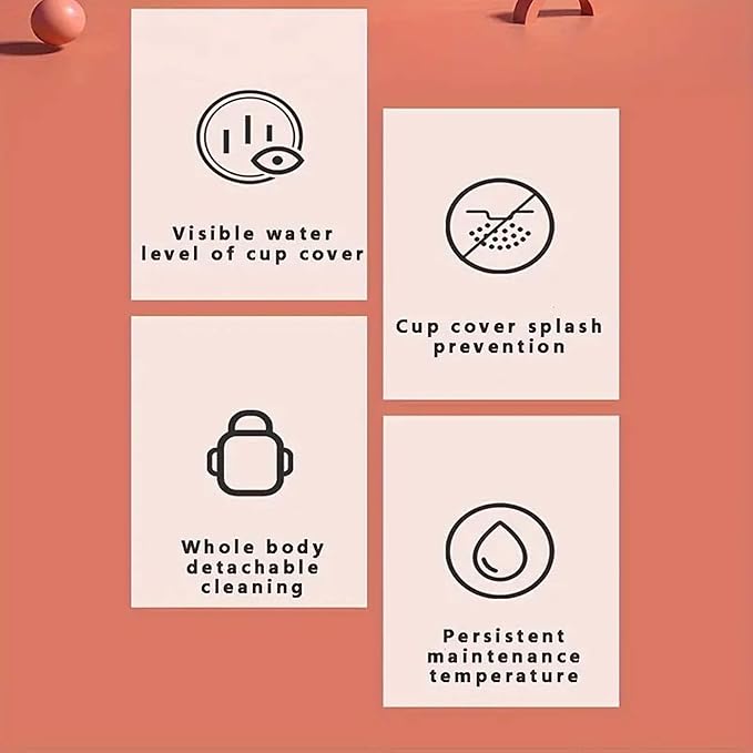 Deer Thermal Vacuum Insulated Water Bottle with Straw & lid - Durable & Premium Design - Easy Open Button, Food Grade Stainless Steel - Dishwasher Safe kids cup (17 Oz)