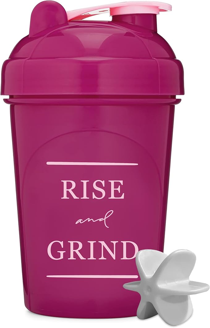 GOMOYO [2 Pack 20 Ounce Shaker Bottle with Motivational Quotes | Protein Bottle with Mixer Agitators | Blender Shaker Bottle for Protein Mixes Pack is BPA Free and Dishwasher Safe