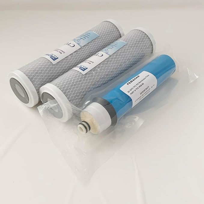 Compatible Replacement Filter Set With Membrane(TFC-RS9-50) for Rainsoft UF50 21179 Reverse Osmosis System
