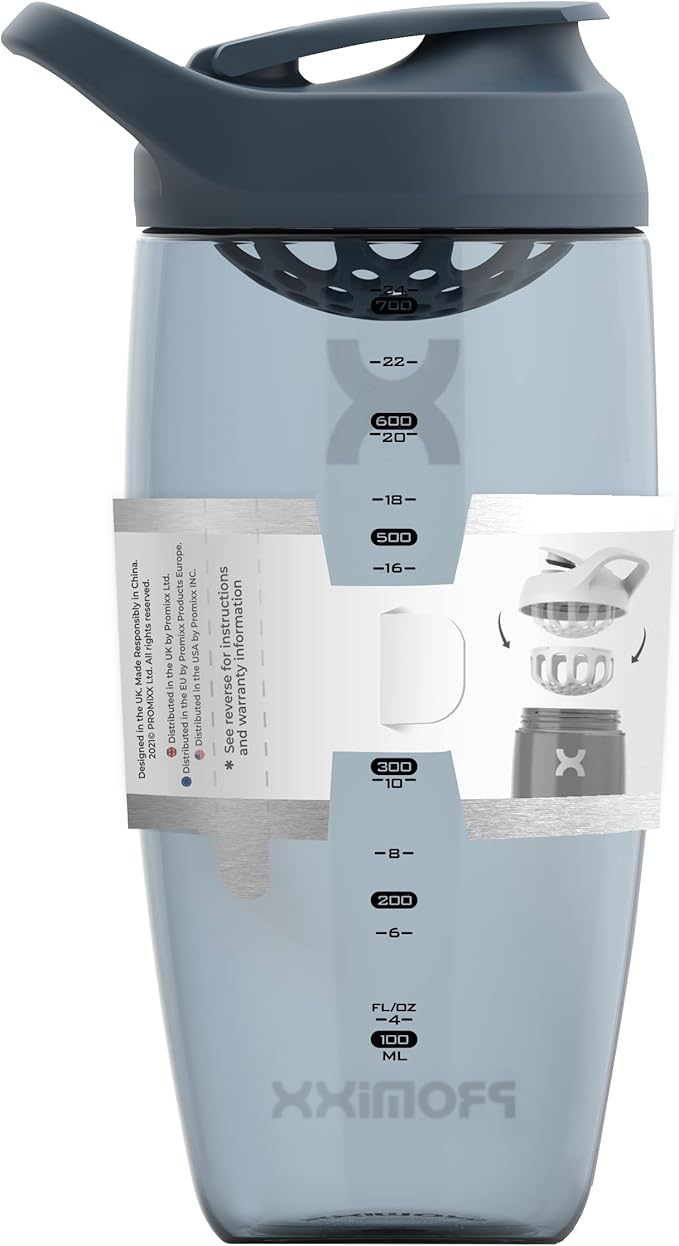 Promixx PURSUIT Protein Shaker Bottle – Premium Sports Blender Bottles for Protein Mixes and Supplement Shakes – Easy Clean, Durable Protein Shaker Cup