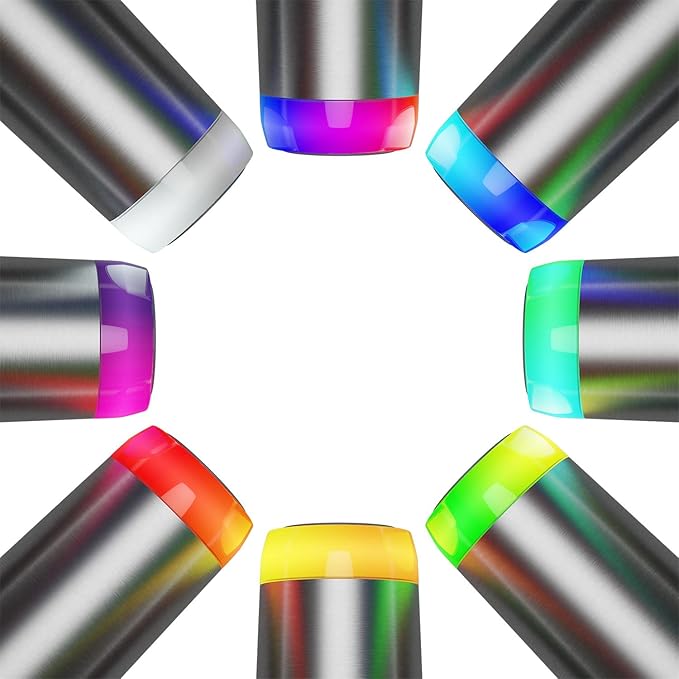 HidrateSpark PRO Smart Tumbler Bundle – Insulated Stainless Steel – Tracks Water Intake with Bluetooth, LED Glow Reminder When You Need to Drink – 20oz, Brushed Stainless Steel + 3 Straws