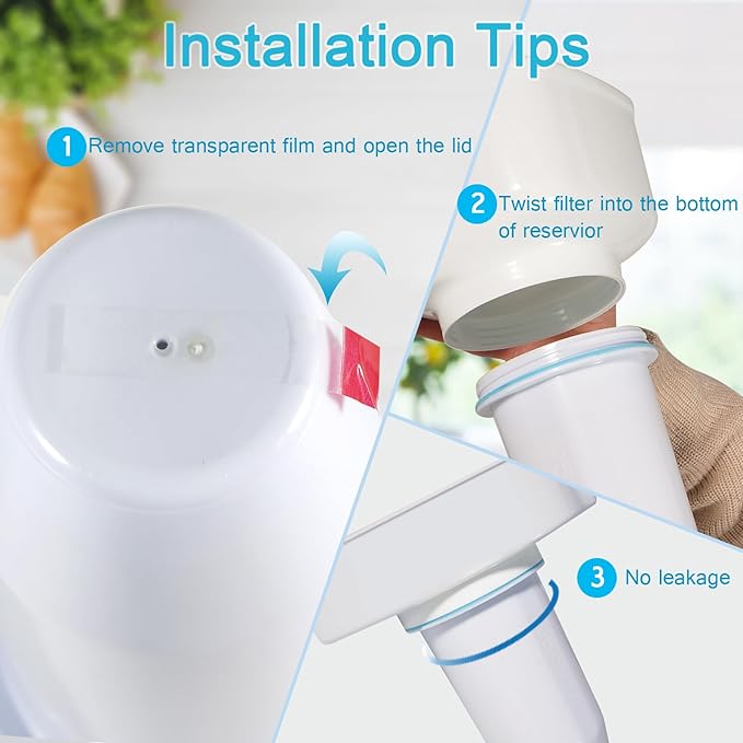 VIPHASES 2 Pack ZR-001 ZR-017 ZR-004 6-Stage Replacement Water Filters, Replacement for Pitchers and Dispensers, Advanced 0 TDS System to Removes 99.99% Lead, Chlorine, Fluoride, PFOA/PFOS