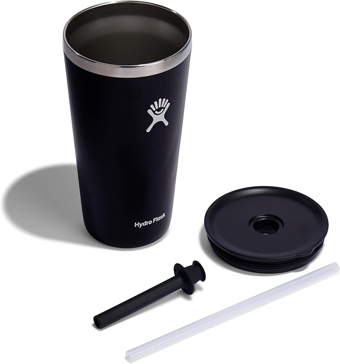 Hydro Flask Travel Tumbler Stainless Steel Vacuum Insulated Tumbler with Lid and Straw for Cold Water and Drinks for Sports, School, Work, Car, Travel, Weekends