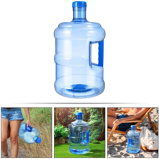 Milisten 2 Gallon Water Jug, 7.5L Water Bottle with Screw Cap Portable Water Storage Bucket Water Container Water Kettle Reusable Motivational Jug for Camping Hiking
