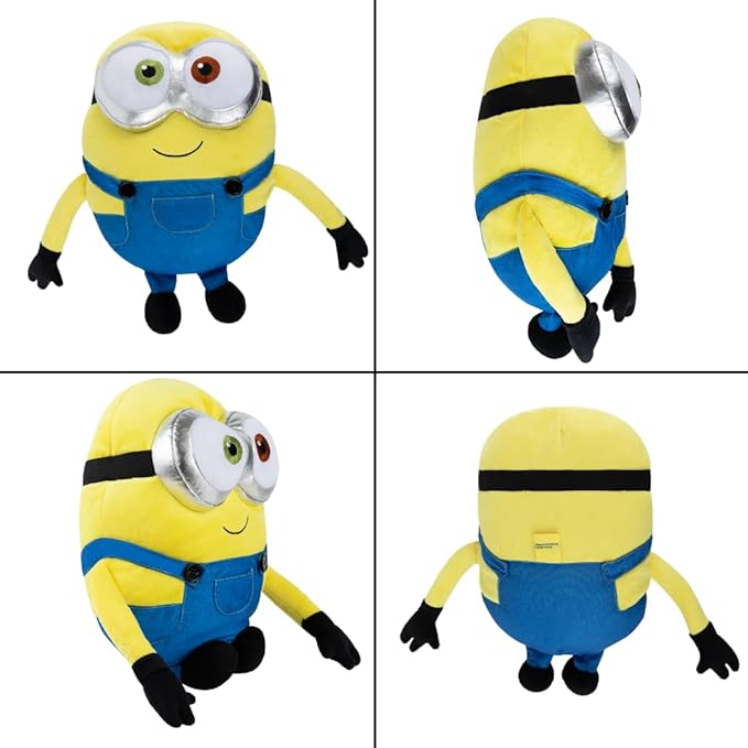 Franco Minions: The Rise of Gru, Bedding Super Soft Plush Bob Cuddle Pillow Buddy, (Official Minions Product)