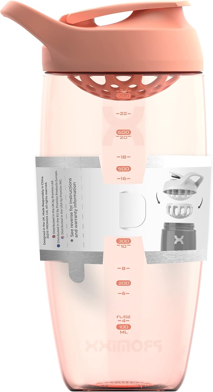 Promixx PURSUIT Protein Shaker Bottle – Premium Sports Blender Bottles for Protein Mixes and Supplement Shakes – Easy Clean, Durable Protein Shaker Cup