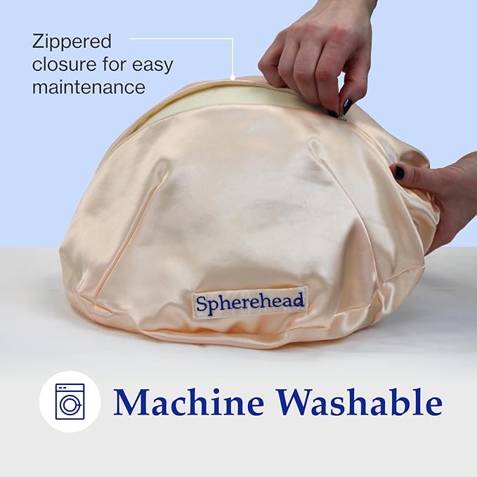 Spherehead Memory Foam Pillow - Ergonomic Pillow for Neck Pain Relief, Cervical Spine Alignment & Comfort - Curved Support for Side & Back Sleepers