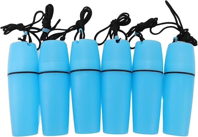 Luqeeg Kayak Container Bottle, Waterproof Container Bottle Dry Canister Container Bottle with Hook Rope Kayak Sealed Bottle for Diving Snorkeling Surfing Kayaking Boating (Blue)