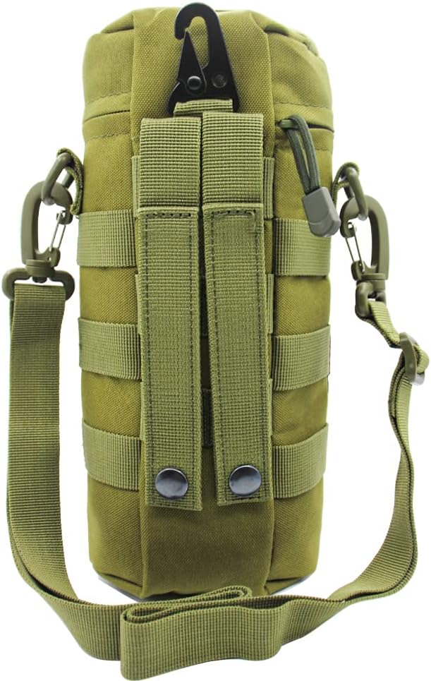 Outdoor Military Tactical Water Bottle Bag, Multi-Function Mount Water Bottle Bag for Camping Trip, with Adjustable Shoulder Strap, Large-Capacity Water Bottle Bag on Waist