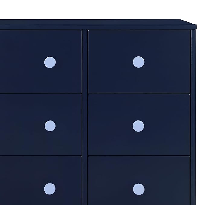 GAP babyGap Legacy 6 Drawer Dresser with Interlocking Drawers - Greenguard Gold Certified, Navy/Light Blue