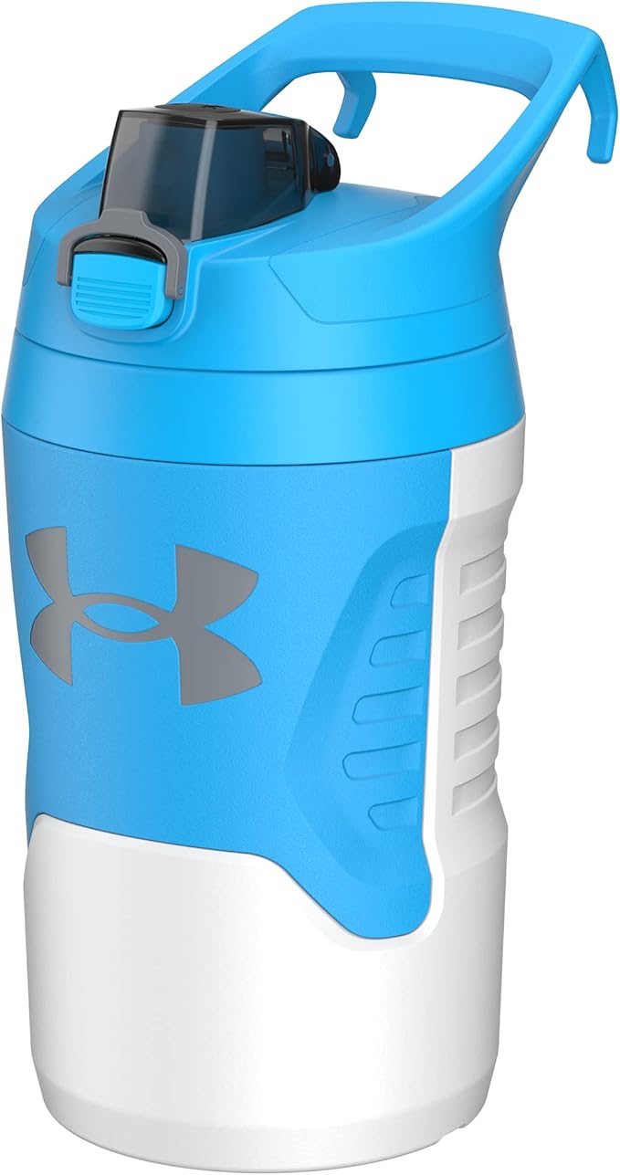 Under Armour Sports Water Jug, 32 oz Insulated Water Bottle w/Handle, Fence Hook, Leak Resistant, Baseball, Football & More