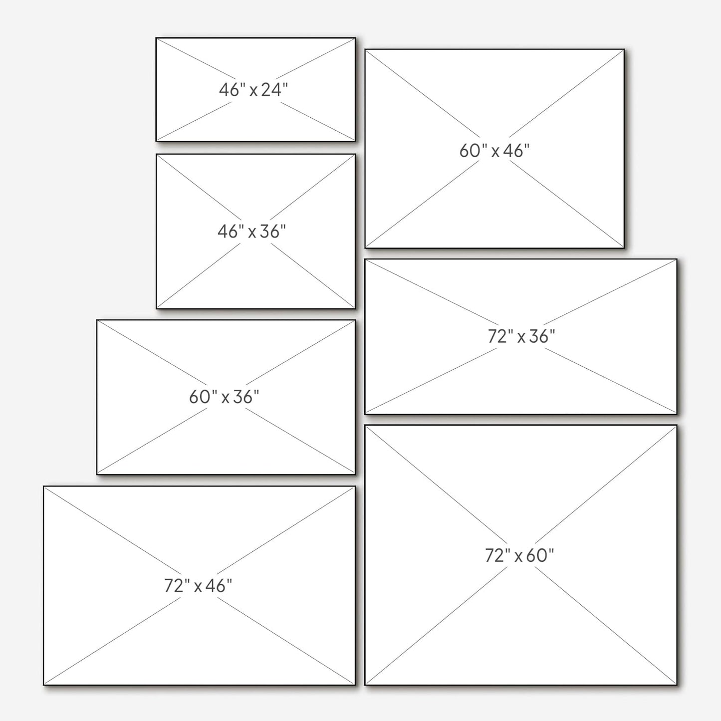 SIGNWIN 46"x72" Extra Large Framed Wall Art Modern Neutral Abstract Geometric in Black and Beige, Clean Minimalist Design for Home Living Room Bedroom Decor (Frame Assembly Required)