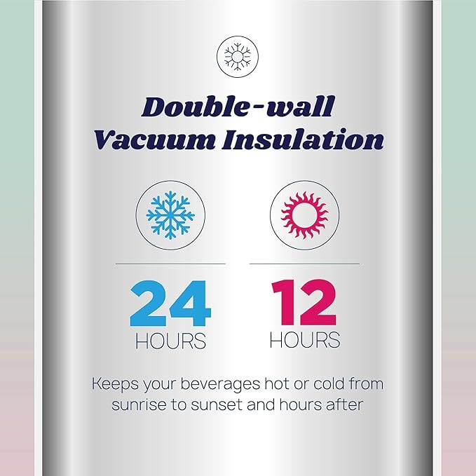 Revelist Sports Water Bottle - 32 Oz, 3 Lids (Straw Lid, Spout & Screw Top) with Boot, Vacuum Insulated Stainless Steel, Double Walled, Reusable Water Flask, Metal Canteen - Blue & Yellow