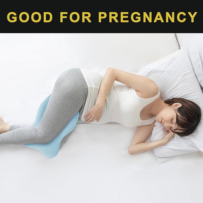 Long Knee Pillow for Side Sleeper Fully Support Thighs and Knees for Sciatica, Back, HIPS, Knees, Joints Pain Relief - Leg Pillow for Sleeping Between Legs Aligns Spine & Relieves Pressure-Blue