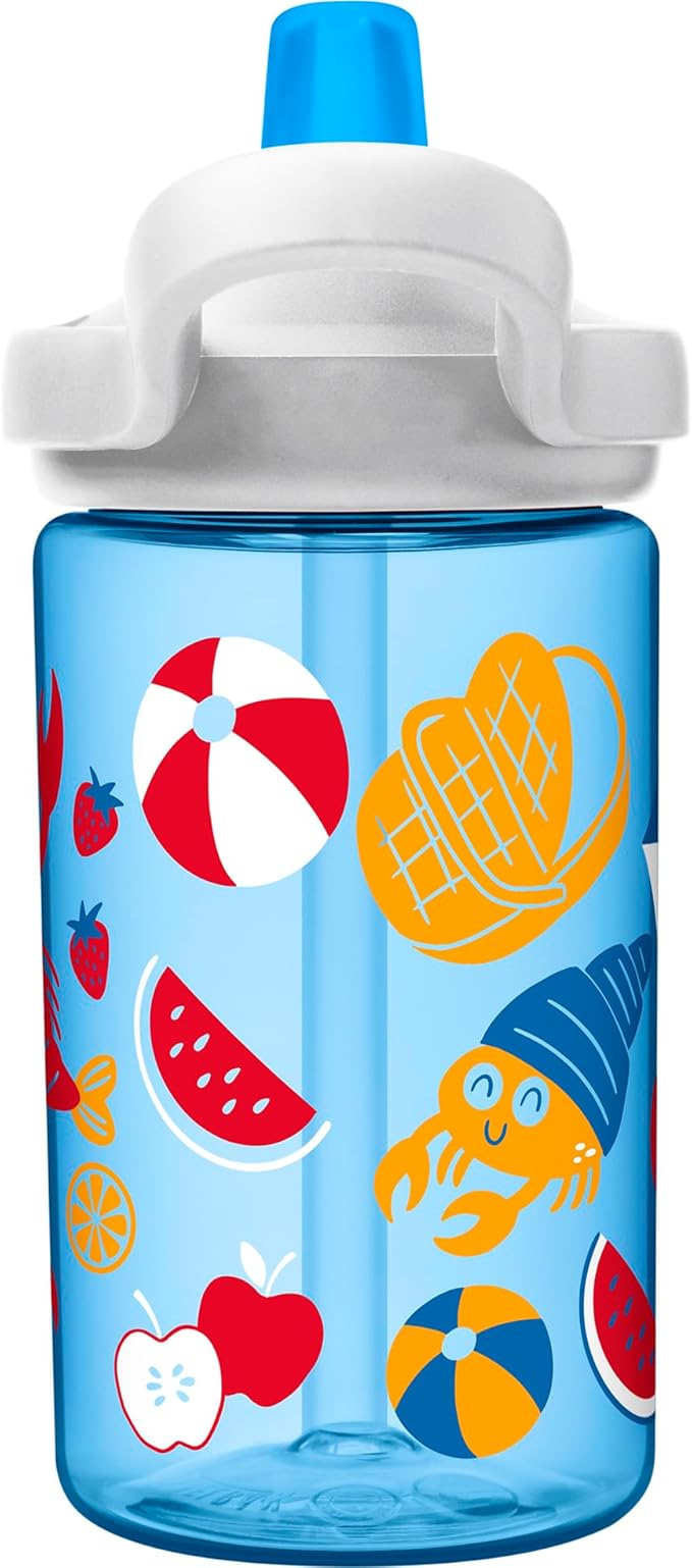 CamelBak Eddy+ 14oz Kids Water Bottle with Tritan Renew – Straw Top, Leak-Proof When Closed - Limited Edition Colors