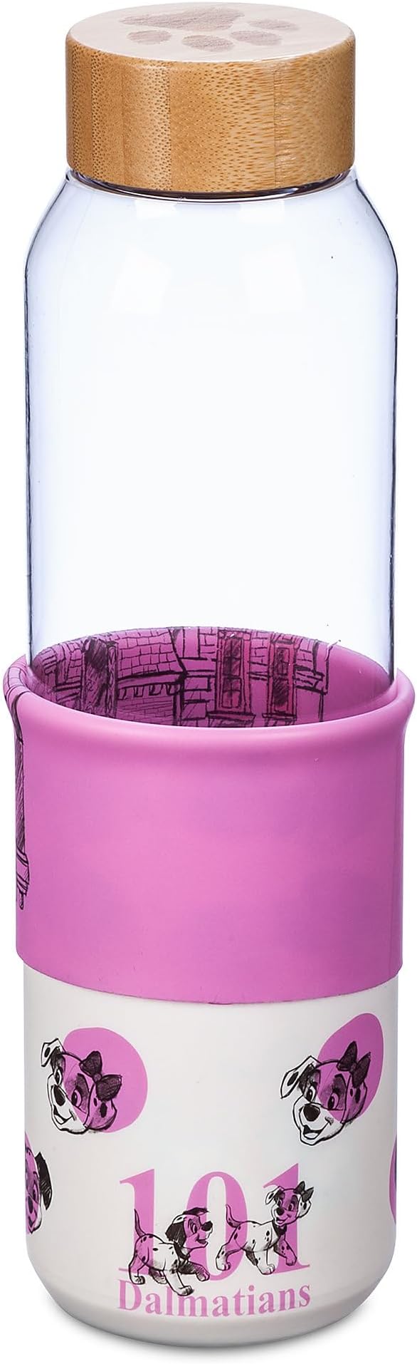 Disney Store Official 101 Dalmatians Water Bottle with Reversible Sleeve, Housewarming Gifts For Men, Women, and Kids