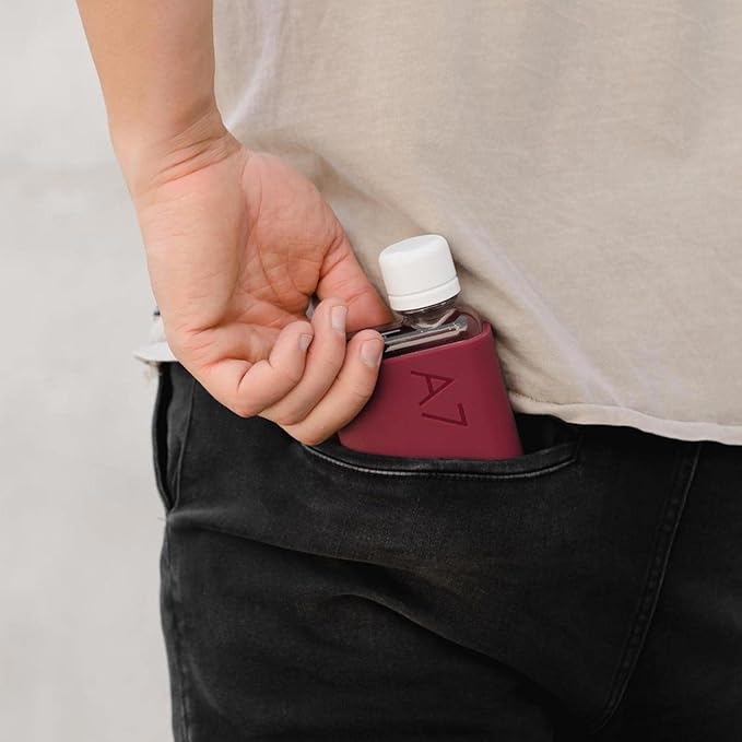 memobottle - Gloss White Metallic Lid