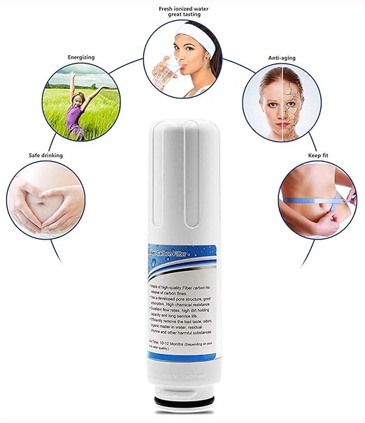 Replacement Internal Active Carbon Water Filter for pH3.5~10.5 Alkaline Water Ionizer AG7.0 Only