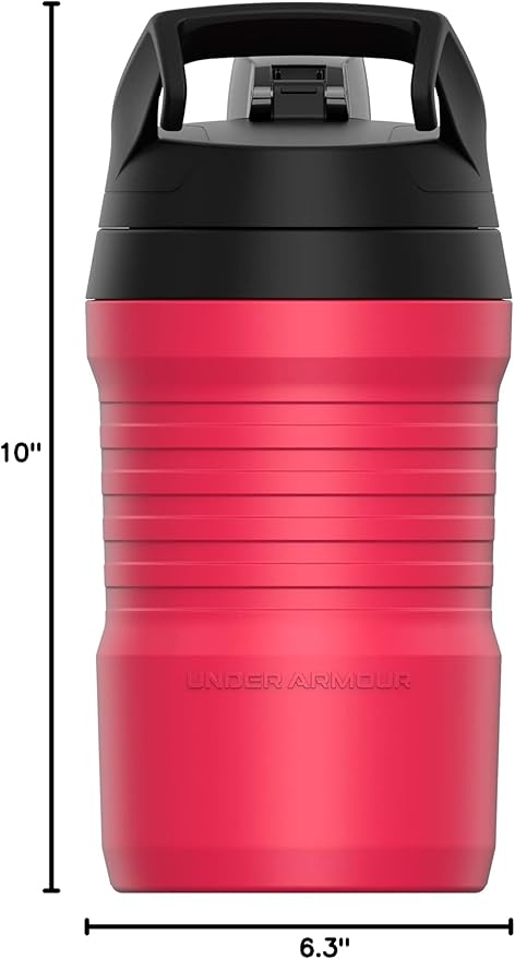 Under Armour Sports Water Jug, 32 oz Insulated Water Bottle w/Handle, Fence Hook, Leak Resistant, Baseball, Football & More