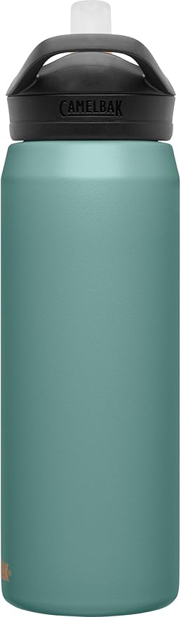 CamelBak Eddy+ Water Bottle with Straw 25oz - Insulated Stainless Steel, Forest Floor