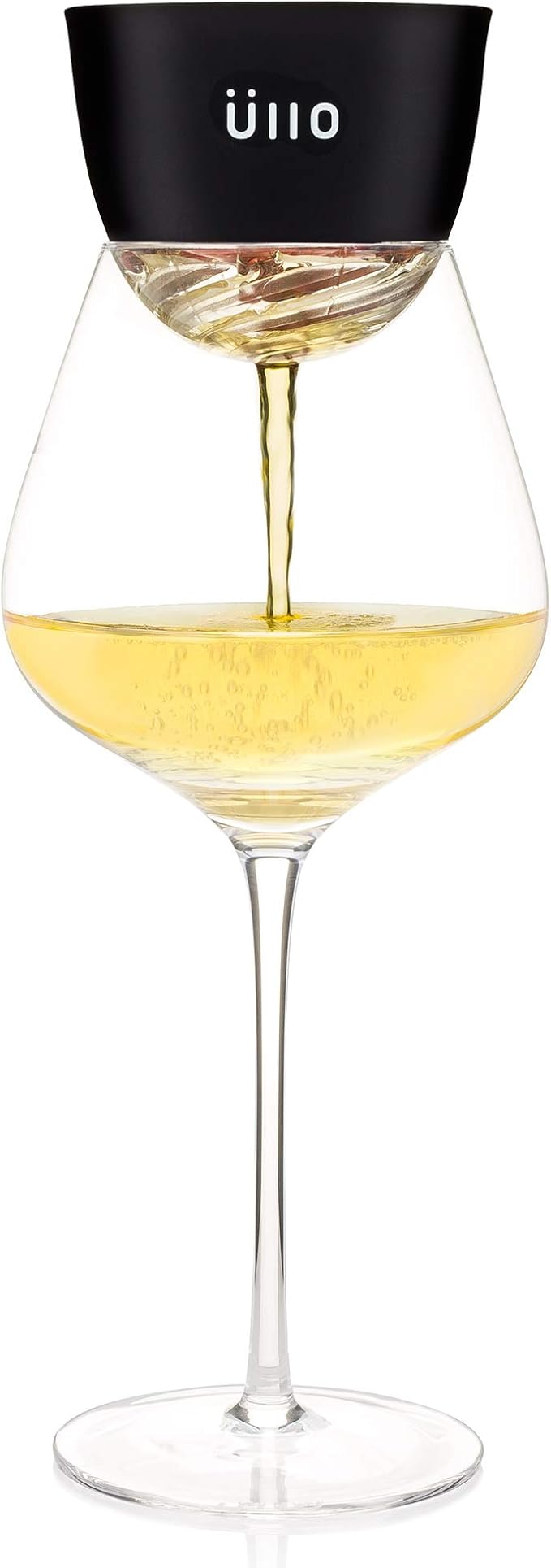 Ullo Wine Purifier with 4 Selective Sulfite Filters. Remove Sulfites and Histamines, Restore Taste, Aerate, and Experience the Magic of Ullo purified wine.