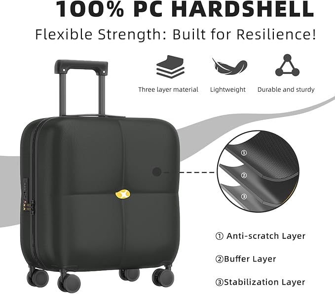 Wine Suitcase, 6 Bottle Wine Luggage, Durable Wine Travel Case, Fly With Wine Suitcase with TSA Lock, Versatile Wine Carrier with Removable Inserts and Silent Spinner Wheels(Black)