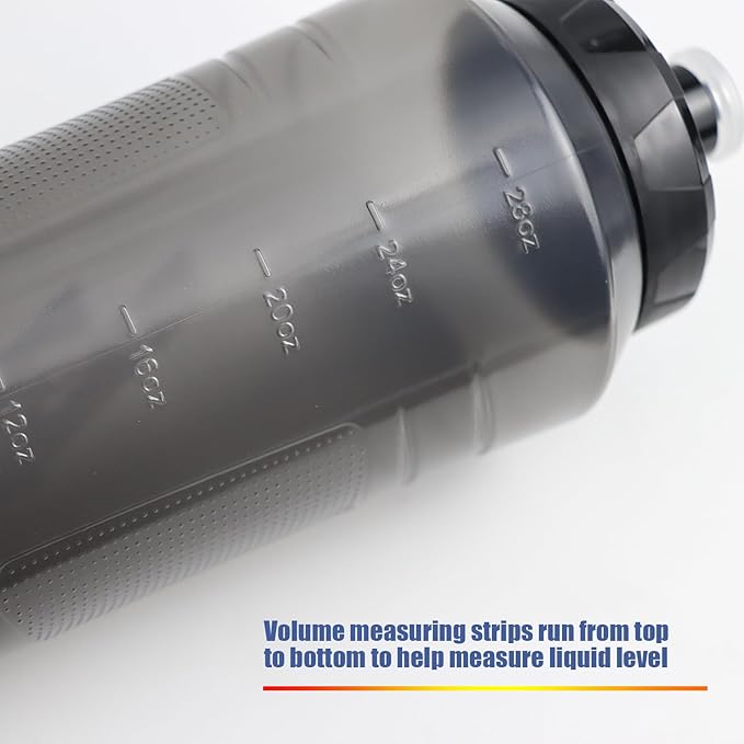 GIFUBOWA 1L Squeeze Water Sports Bottle 1 Liter Hockey Bottles 2 Pack - Easy Grip Design